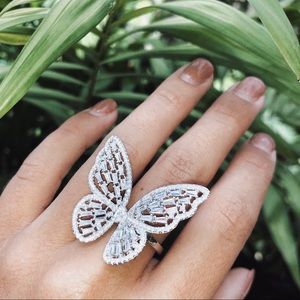 Silver Butterly Ring
